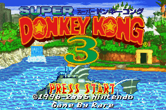 Super Donkey Kong 3 Title Screen